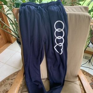 Women’s Navy Olympic print Small Sweatpants